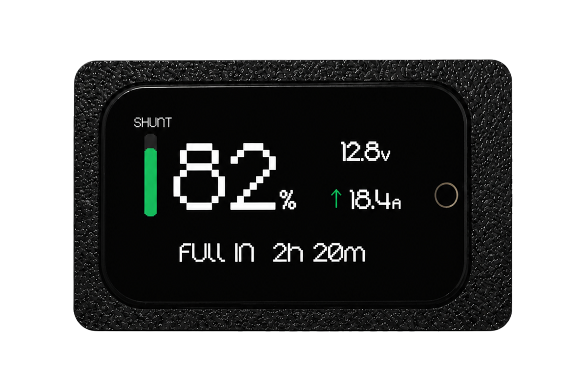 Watt's Up Display showing SmartShunt battery data